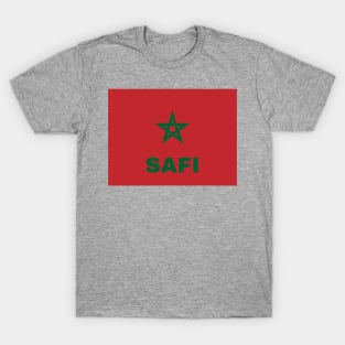 Safi City in Moroccan Flag T-Shirt